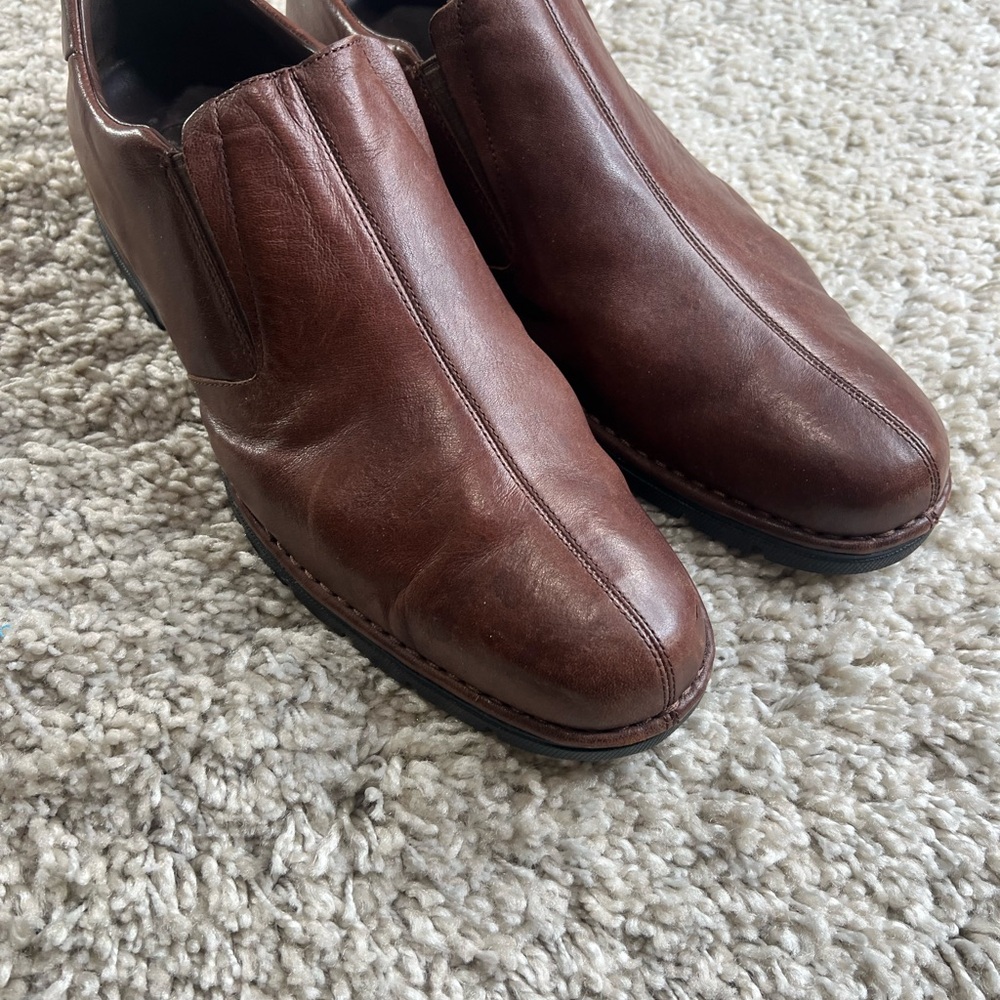 Cole Haan Men's Brown Leather Slip-On Loafers